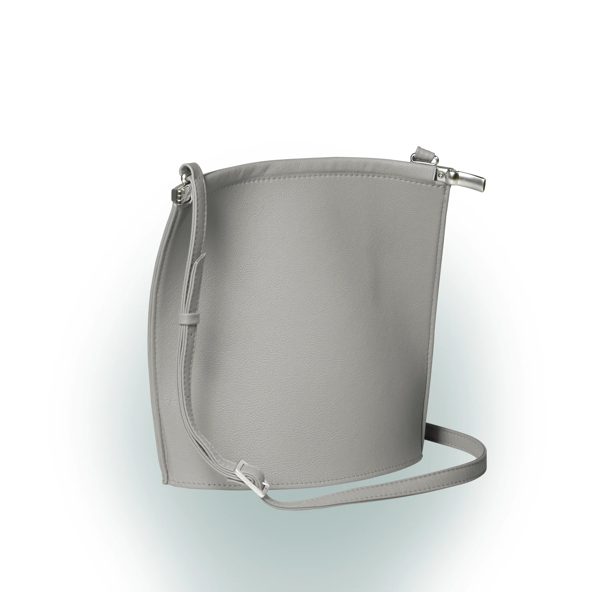 Olbrish Handtasche Arcade, Nappaleder Stone, Größe M Rückwand