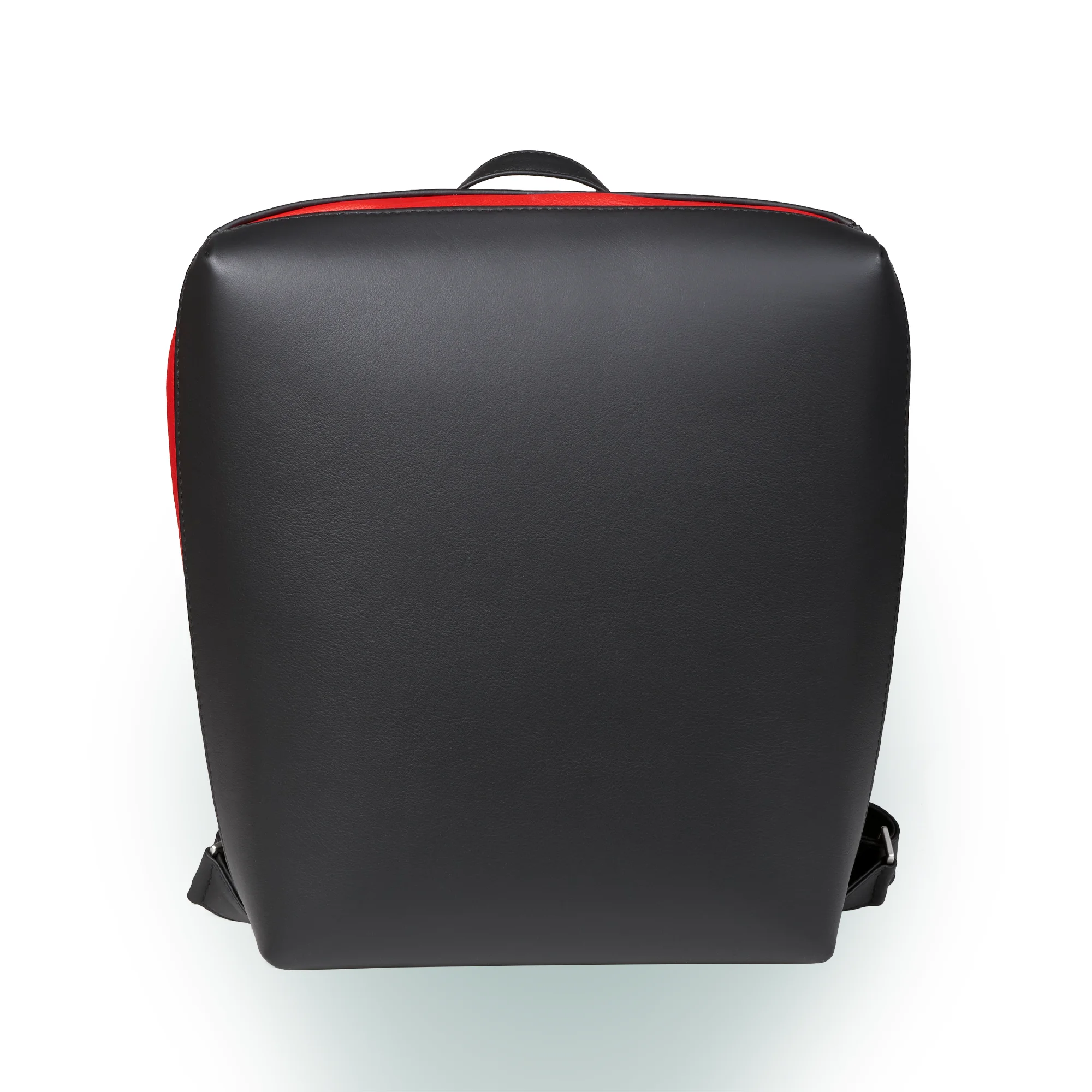 Olbrish Rucksack Jetback, Nappaleder Schwarz-Rot, Größe M, Vorderwand