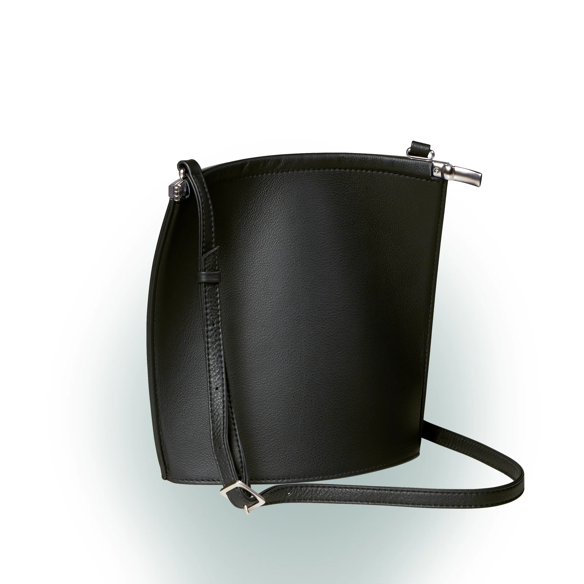 Olbrish Handtasche Arcade, Nappaleder Schwarz, Größe M, Rückwand