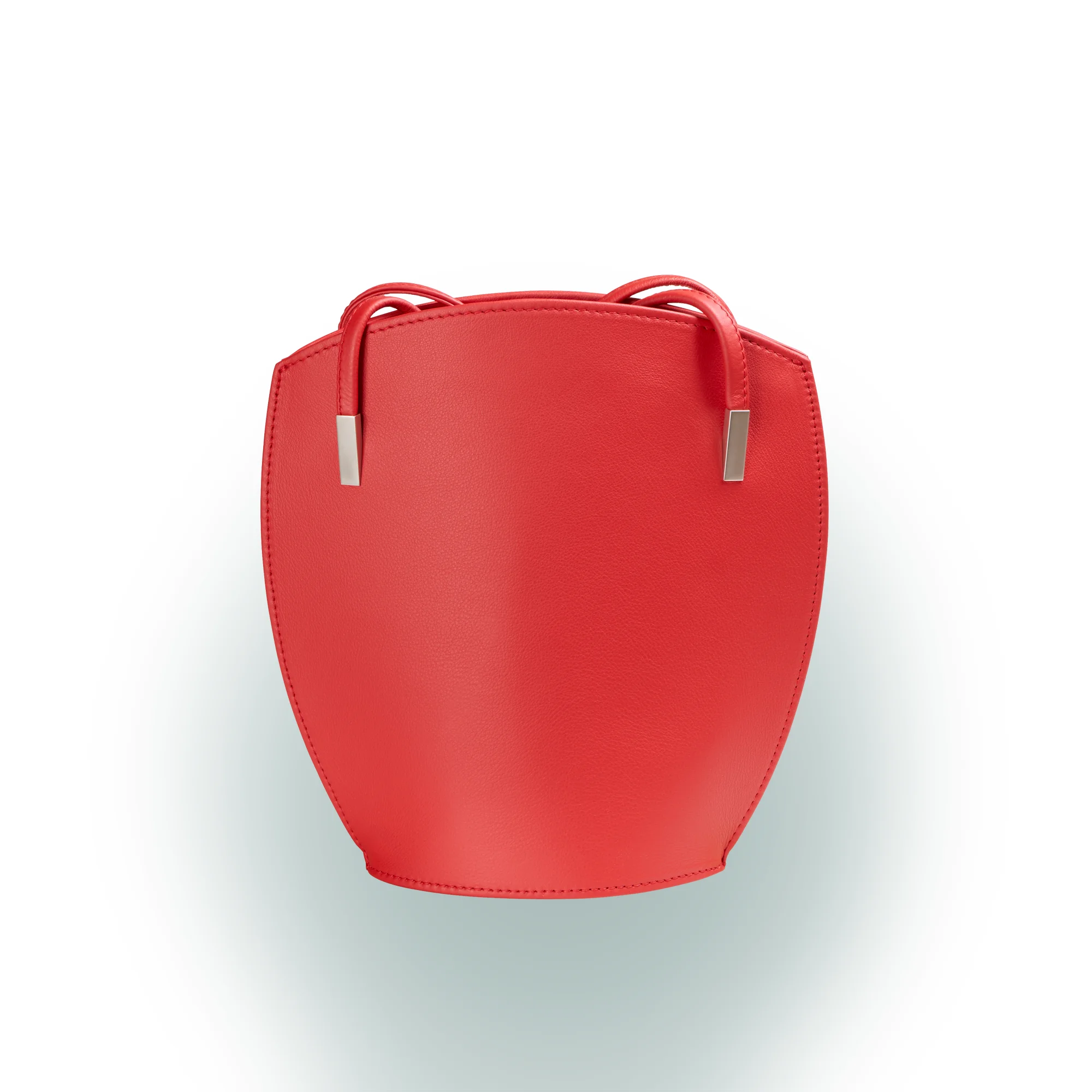 Olbrish Handtasche Lotus, Nappaleder Rot, Vorderwand