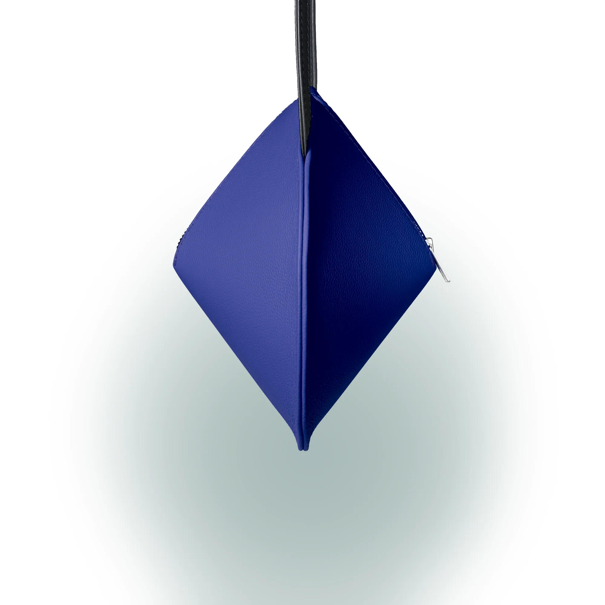 Olbrish Handtasche Kreisel, Nappaleder Royalblau, Größe S, Seitenansicht