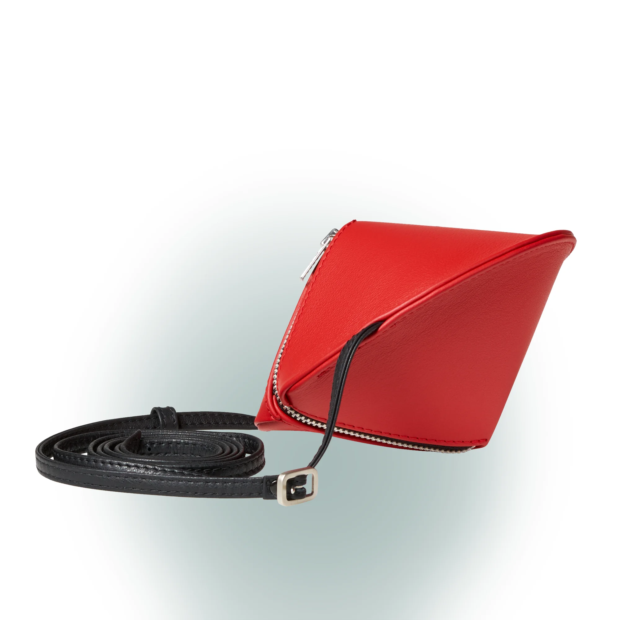 Olbrish Handtasche Kreisel, Nappaleder Rot, Größe S, Vorderwand