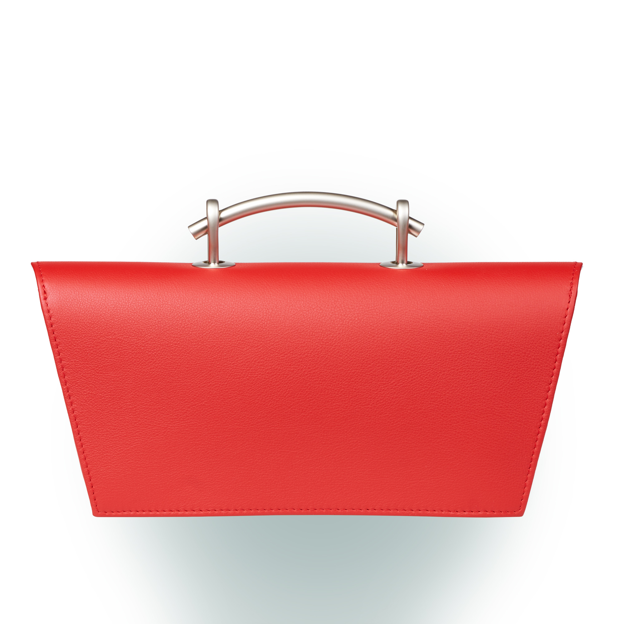 Olbrish Handtasche Torii, Nappaleder Rot, Größe L, Rückwand