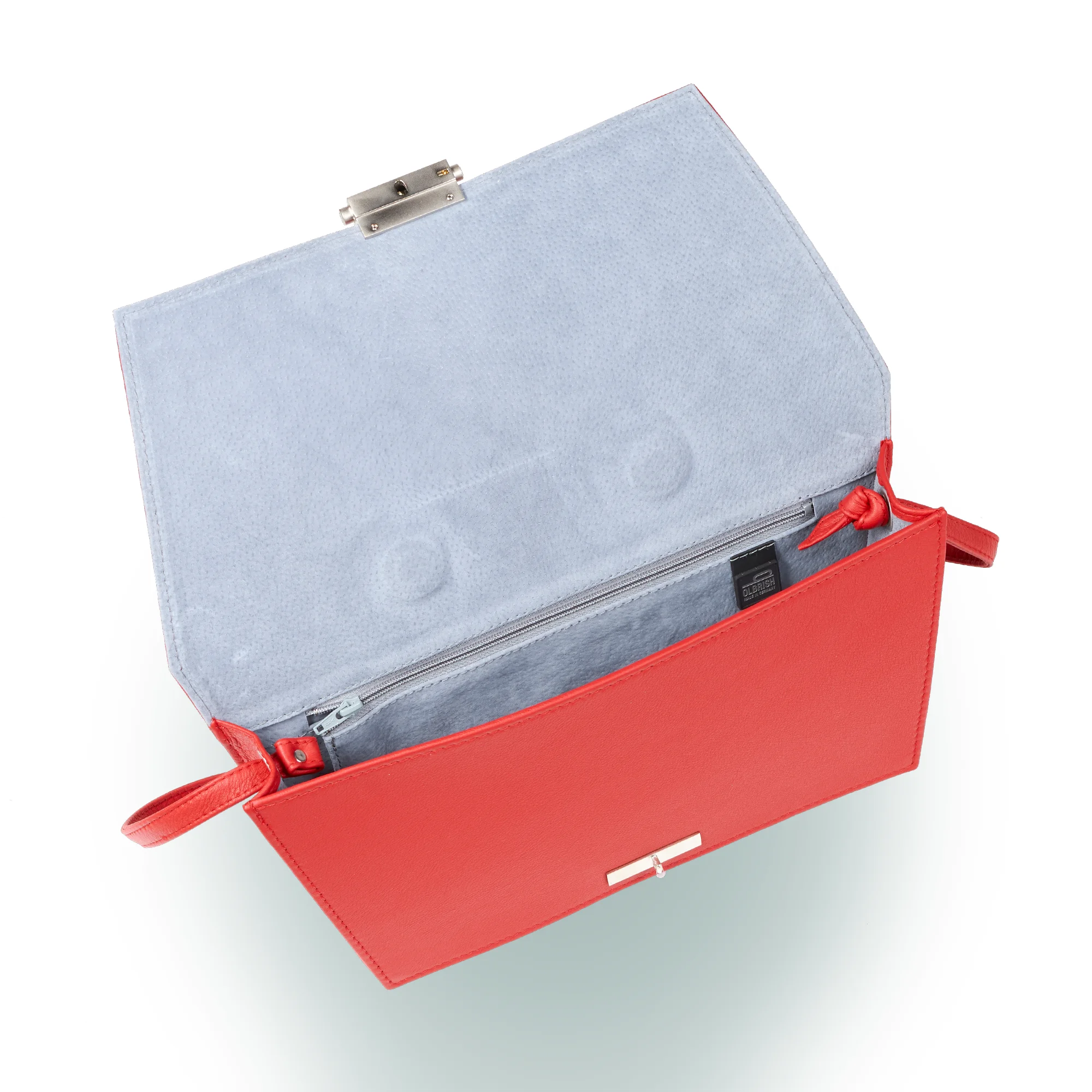 Olbrish Handtasche Torii, Nappaleder Rot, Größe L, Innenleben