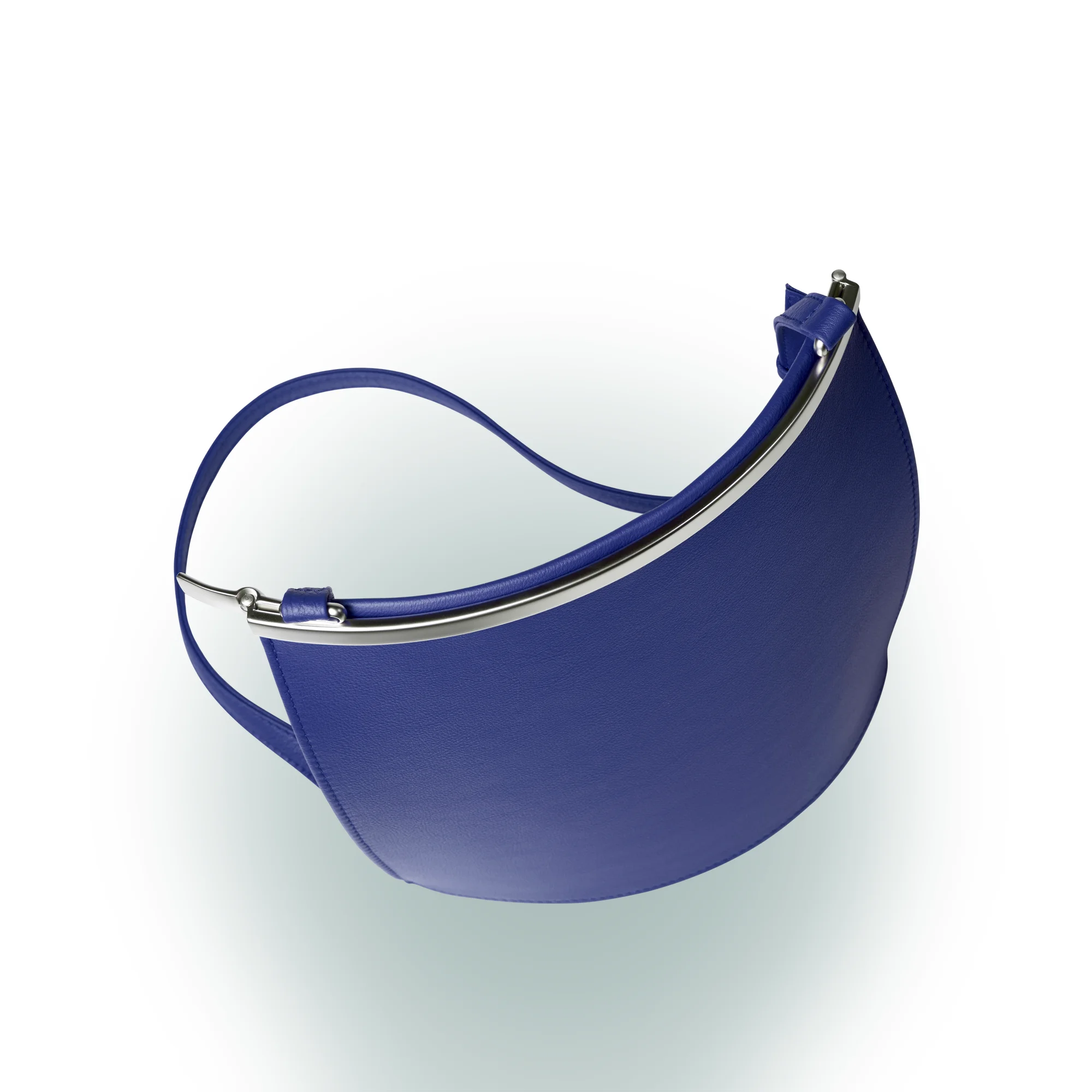 Olbrish Handtasche Arcade, Nappaleder Royalblau, Größe M, Obenansicht