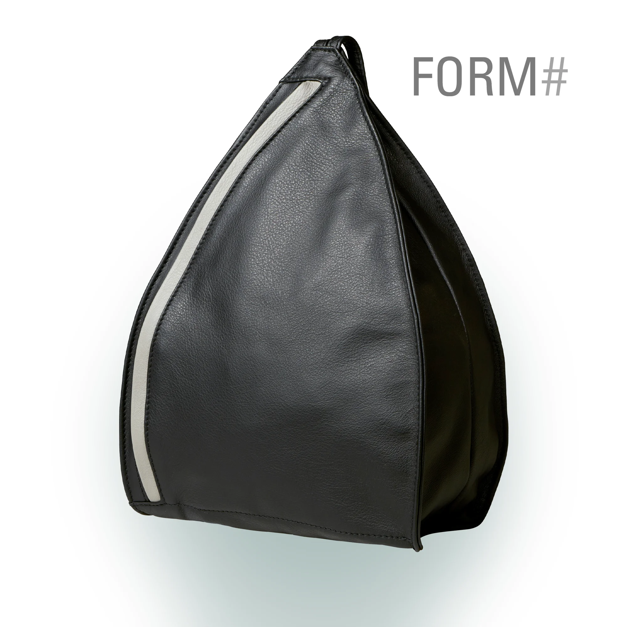 Olbrish Rucksack Lenz, Nappaleder Schwarz-Stone, Größe L, Vorderwand