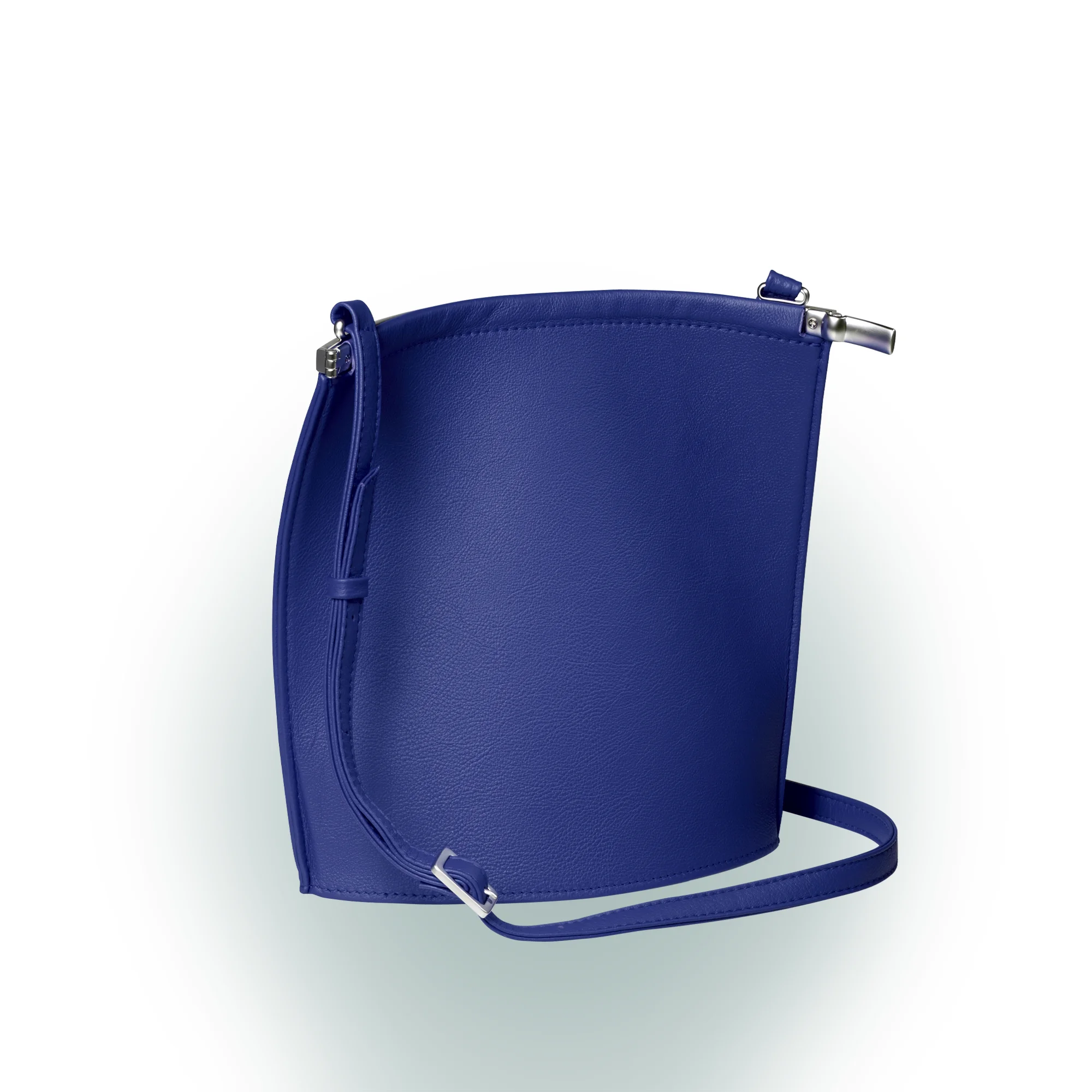 Olbrish Handtasche Arcade, Nappaleder Royalblau, Größe M, Rückwand