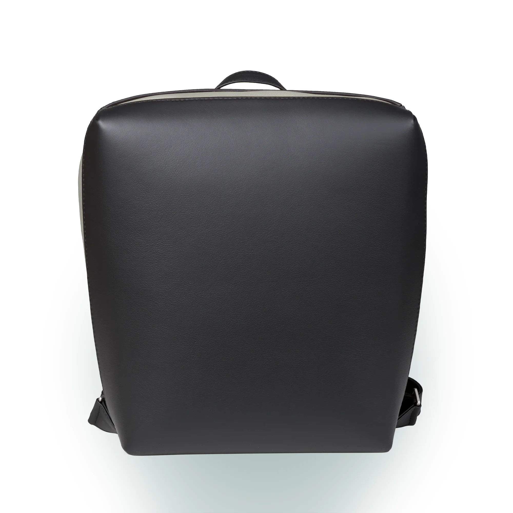Olbrish Rucksack Jetback, Nappaleder Schwarz-Stone, Größe M, Vorderwand