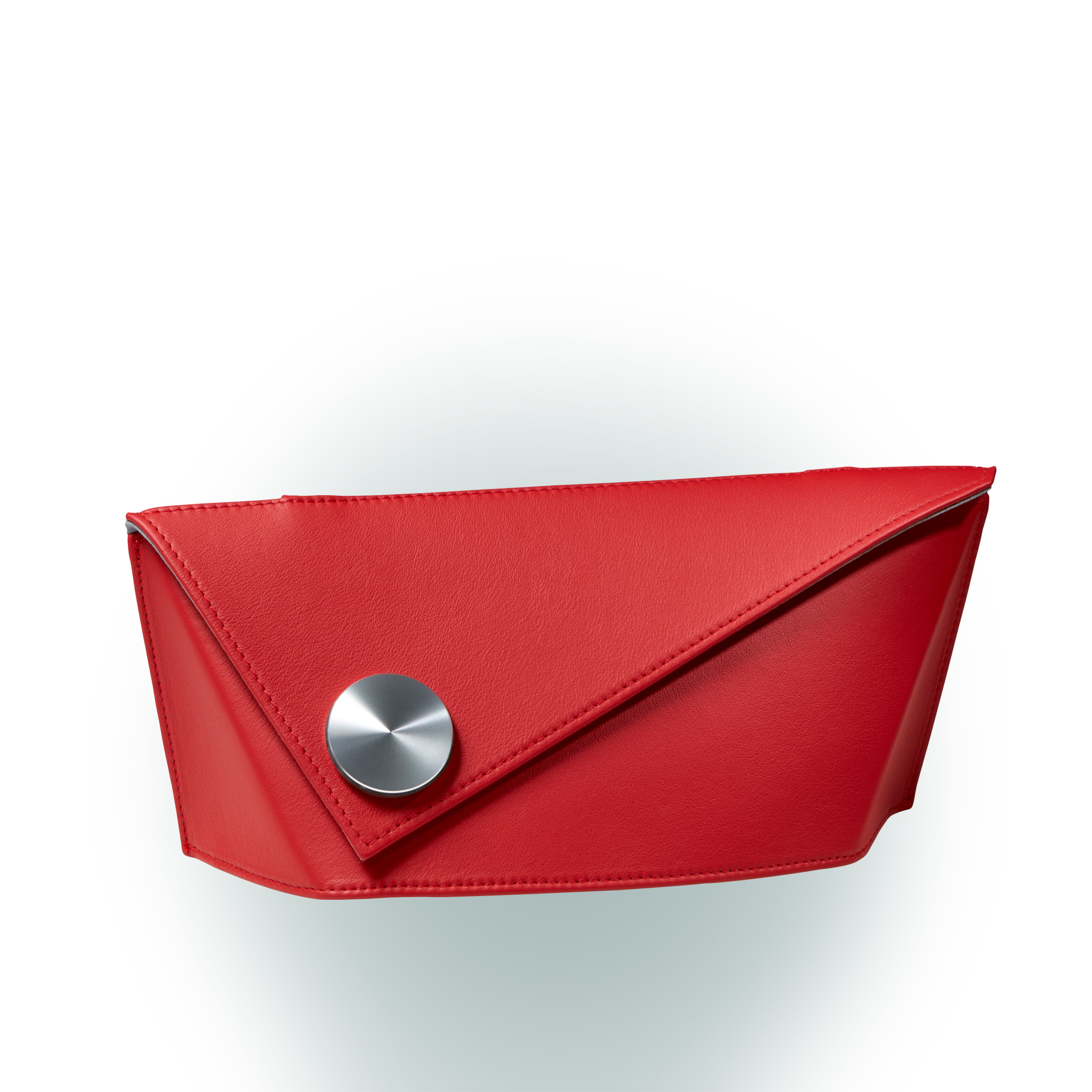 Olbrish Handtasche Drehpunkt, Nappaleder Rot, Vorderwand