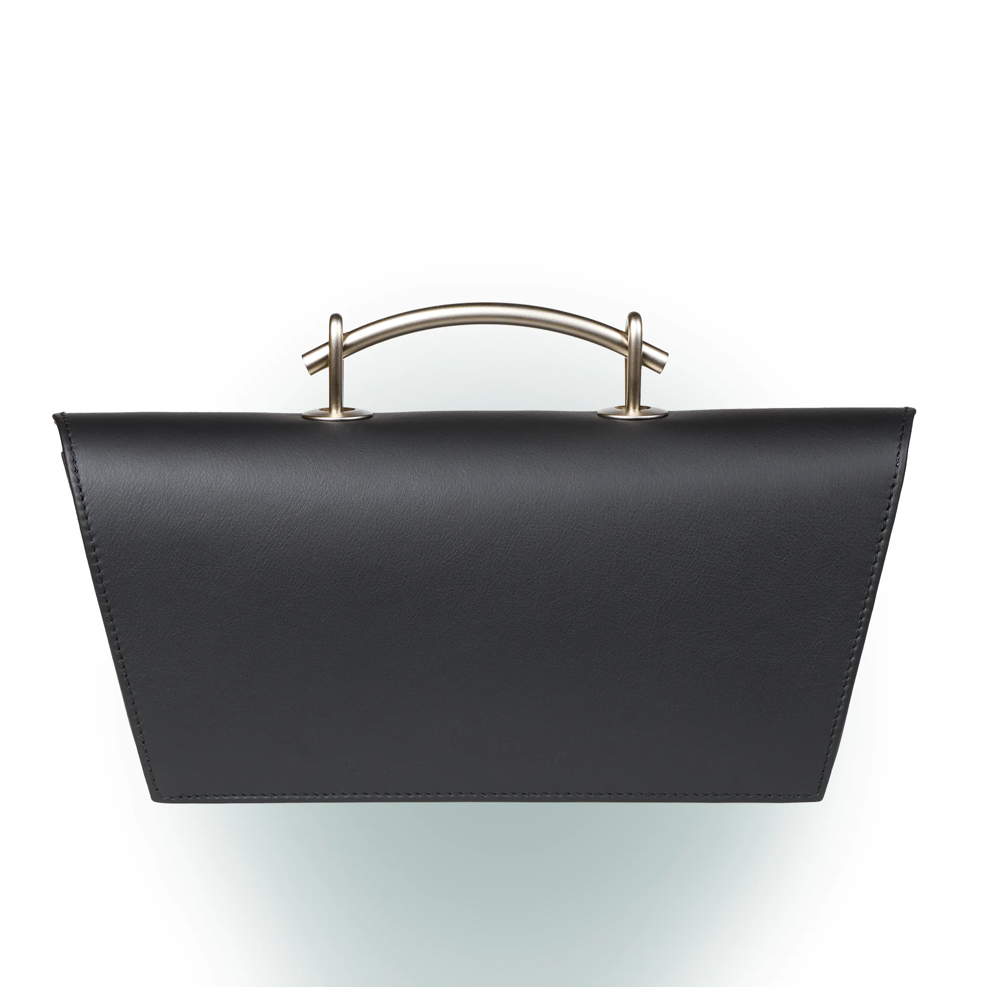 Olbrish Handtasche Torii, Nappaleder Schwarz, Größe L, Rückwand
