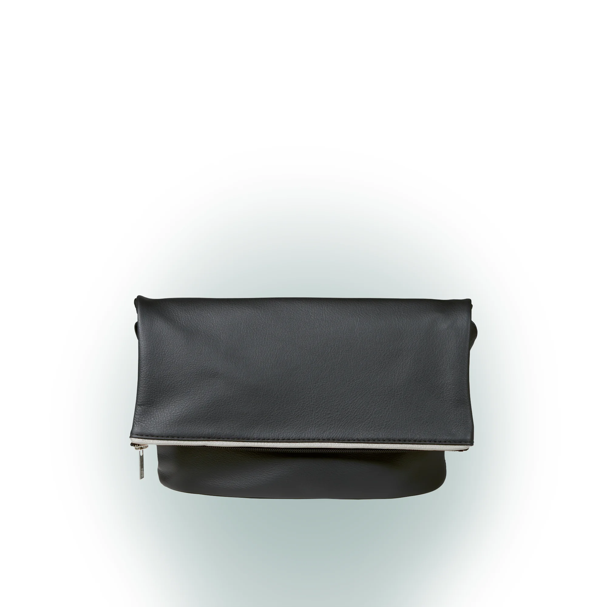 Olbrish Handtasche Chamäleon, Nappaleder Schwarz-Stone, Größe M, Vorderwand